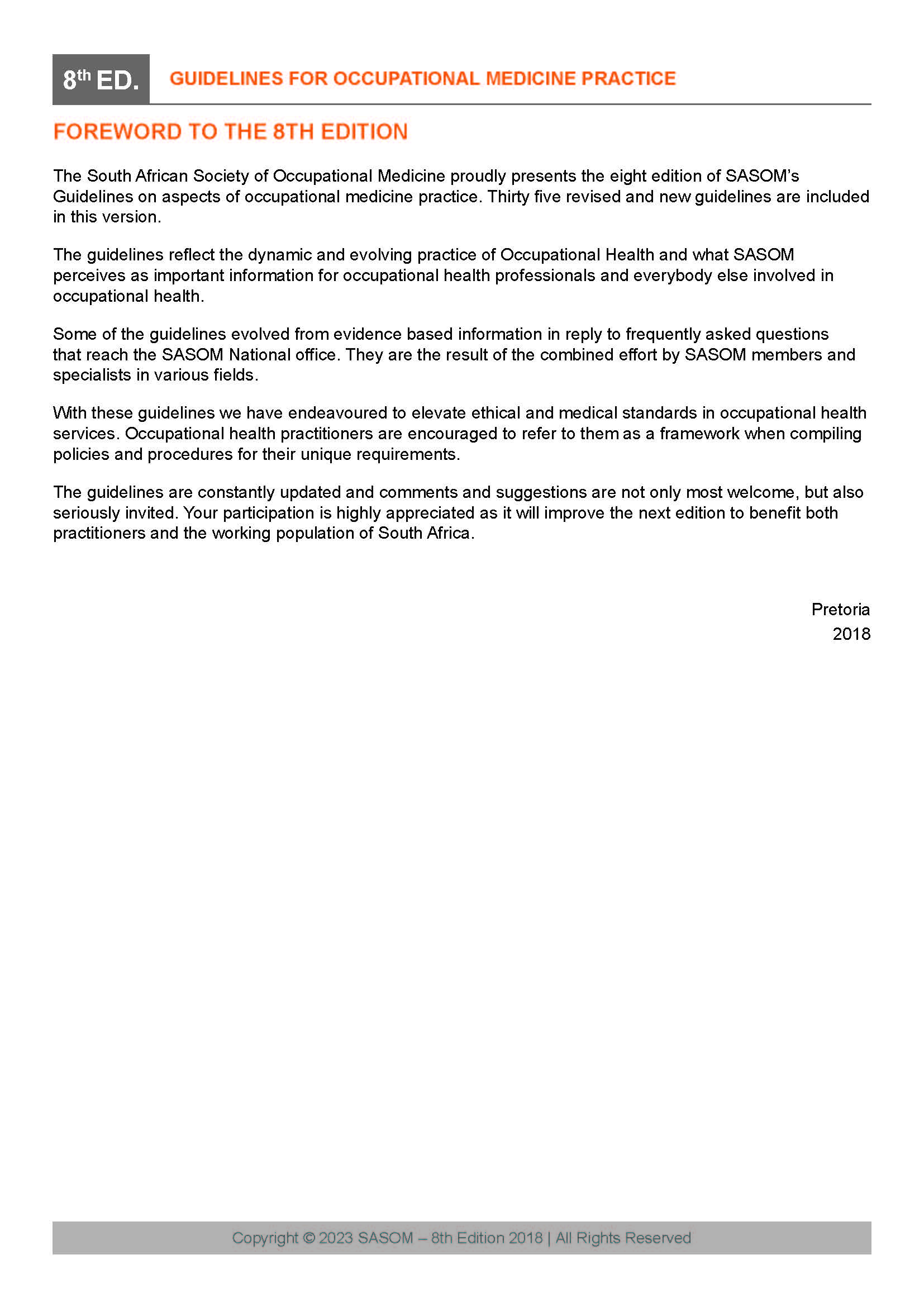 SASOM Guidelines Complete Collection (8th Edition) - Image 2