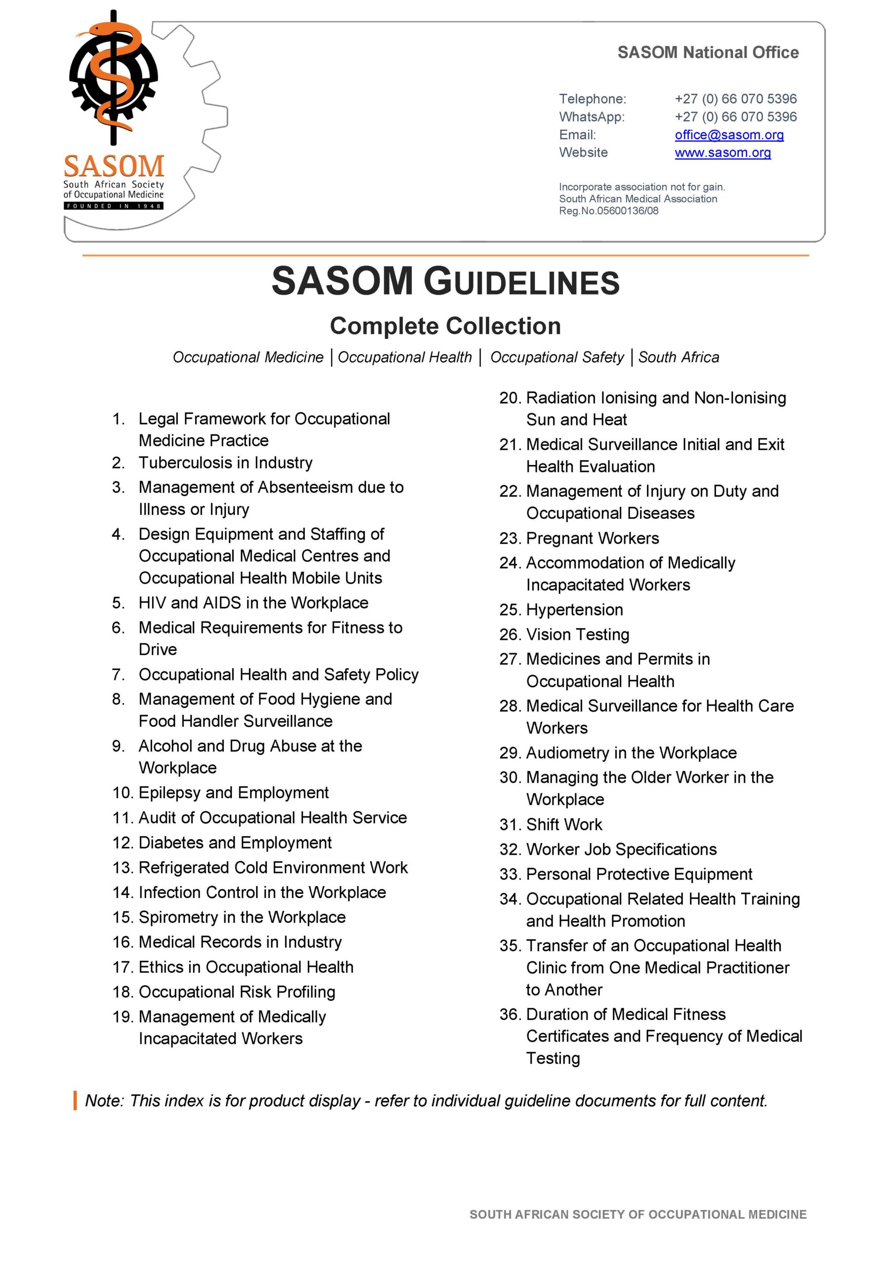 SASOM Guidelines Complete Collection (8th Edition) - Image 3